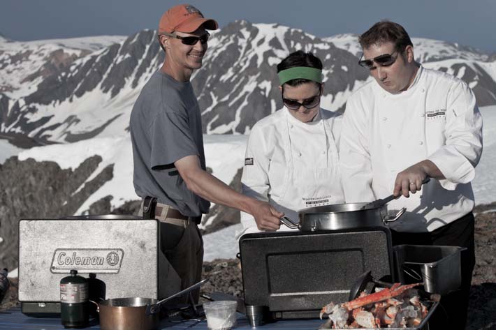 Heliskiing - Kings and Corn - our chefs
