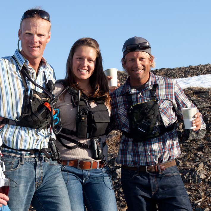 Heli Ski Guides - Lauren, Mike und Zach Crist Heliskiing - Kings and Corn - Heli Ski Guides