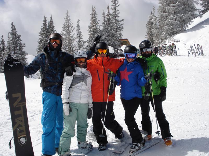 Skigruppe in Aspen