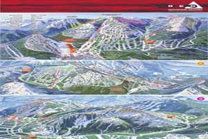 Pistenplan für Skigebiet Red Mountain, British Columbia, Kanada
